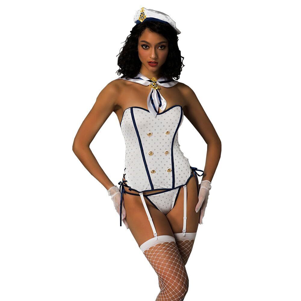 7411 Sailor Naval Captain Halloween cosplay Costumes Sea Sexy Sailor